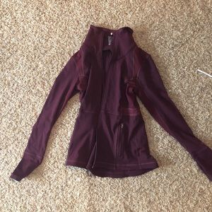Maroon workout jacket